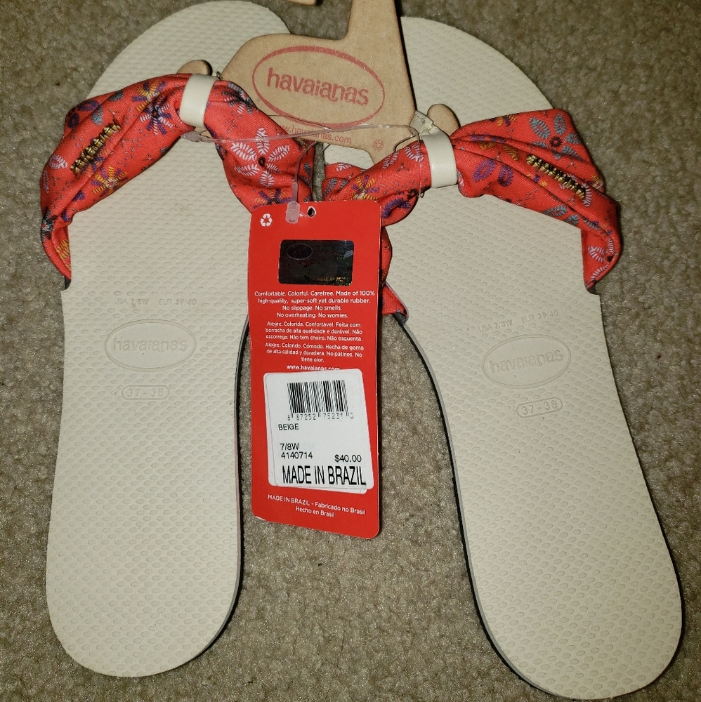 Havaiana's Womens Flip Flops, Size 7/8